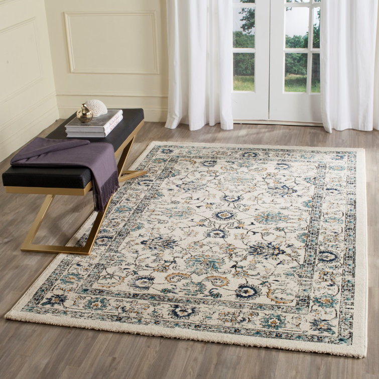 Darby Home Co Bahr Oriental Beige/Blue Area Rug & Reviews Wayfair